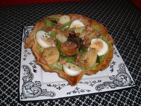 Salade aux lards ardennaise