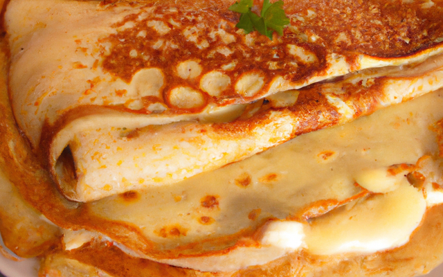 Crêpes fondantes au morbier