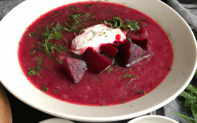 Soupe de betterave maison