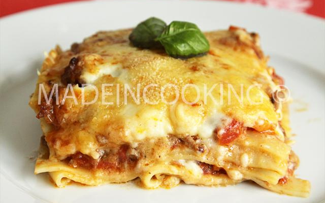 Lasagne bolognaise aux herbes de Provence et basilic