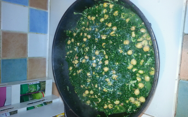 Epinards aux pois chiches