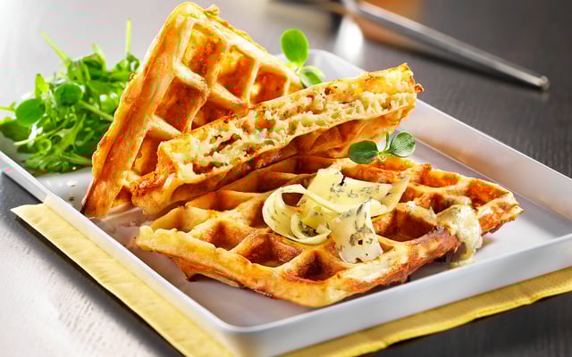 Gaufres de pommes de terre à la Fourme