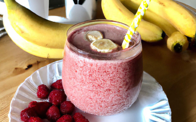 Smoothie framboises et bananes