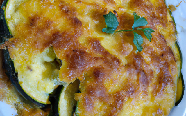 Gratin de courgette à l'envers