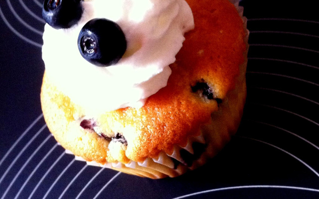 Cupcake à la myrtille rapide
