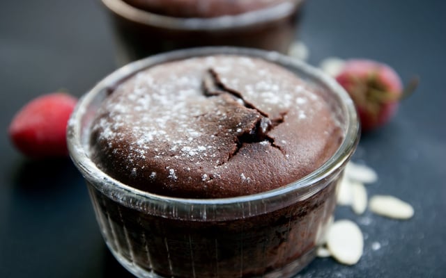 Fondant cœur chocolat