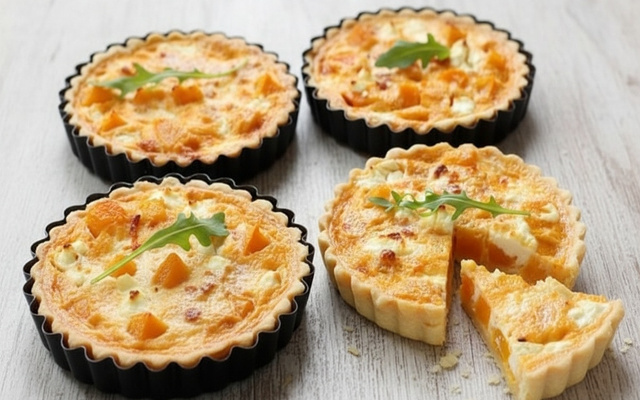 Tartelettes Butternut et fromage de chèvre