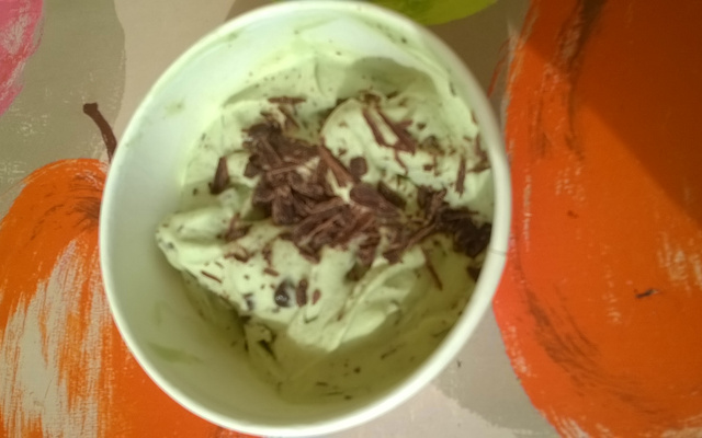 Glace à la menthe