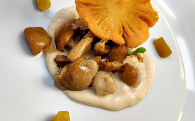 Saint-jacques à la vanille et girolles grises
