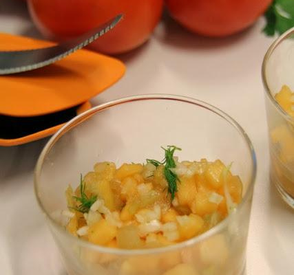 Tartare de melon aux deux fenouils