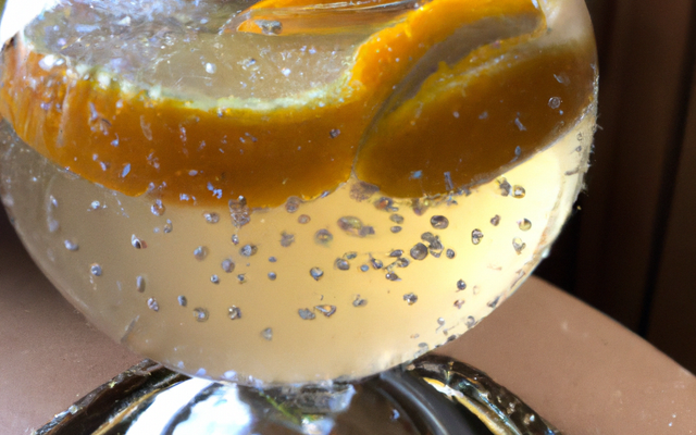 Eau citronnée à l'orge perlé