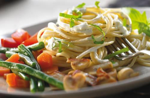 Pâtes Philadelphia aux légumes