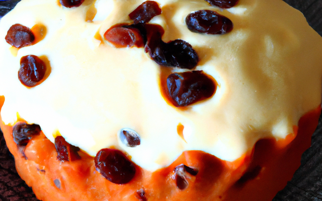 Gateau corbeille de raisins à la crème fouettée