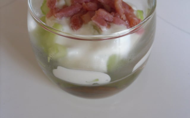 Petites verrines concombre