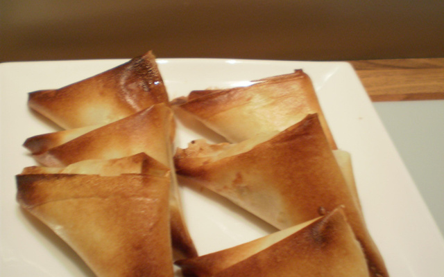 Samoussas surimi curry ananas