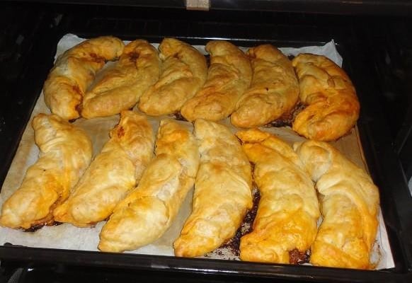Croissants salés steak hâché