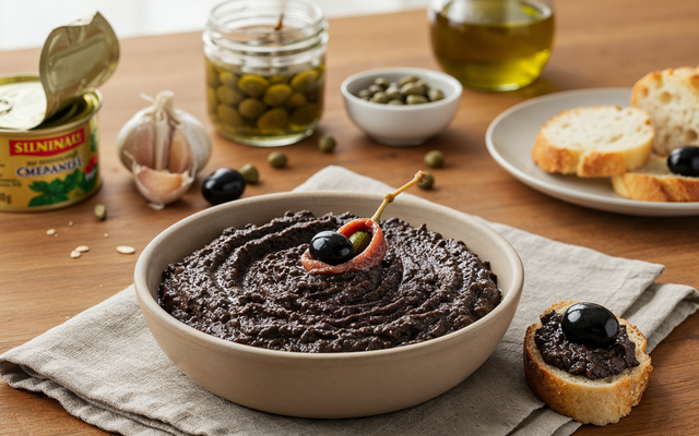 Tapenade aux olives noires gourmande