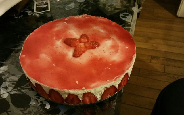 Fraisier et sa crème chiboust