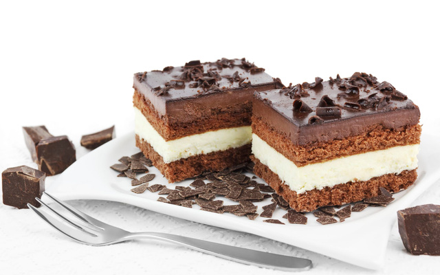 Délice au chocolat blanc et chocolat noir