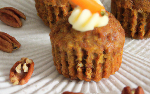 Mini cake aux carottes et aux noix de pécan