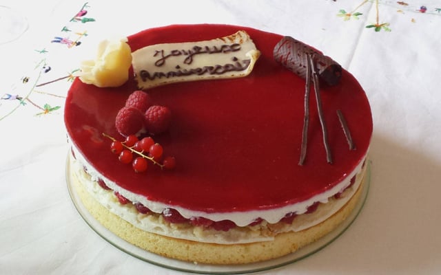 Framboisier chocolat blanc