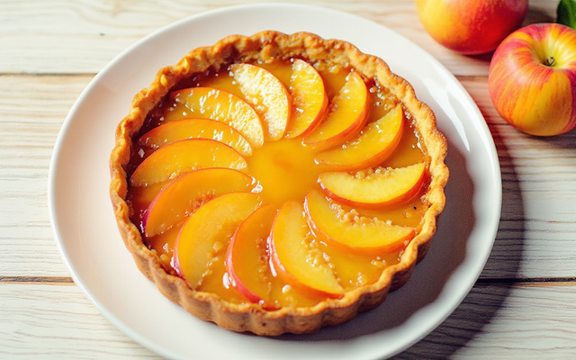 Tarte aux pêches