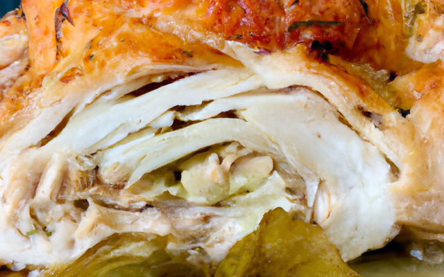 Poulet en croûte aux salsifis