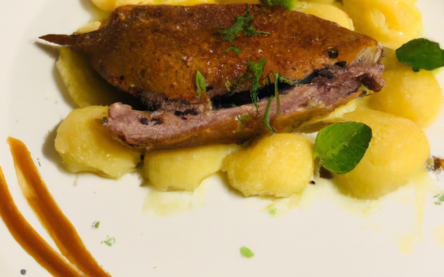 Parmentier de canard bicolore