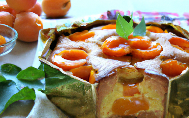 Charlotte aux abricots frais et liqueur d'abricot