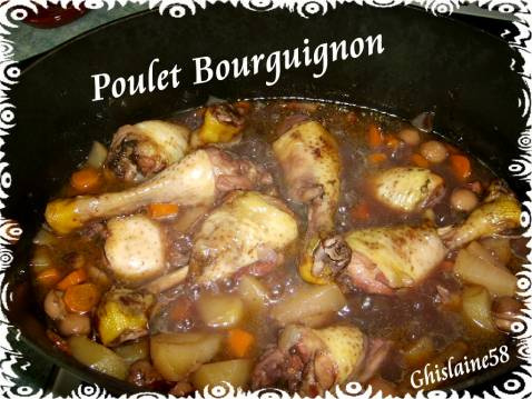 Poulet bourguignon