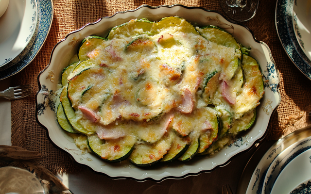 Gratin de courgettes aux pommes de terre