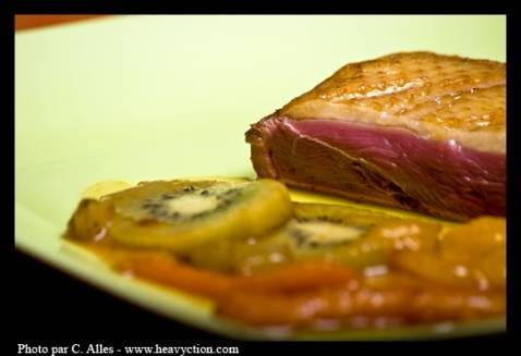 Magret de canard à l'exotique