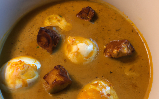 Bisque d'étrilles aux œufs