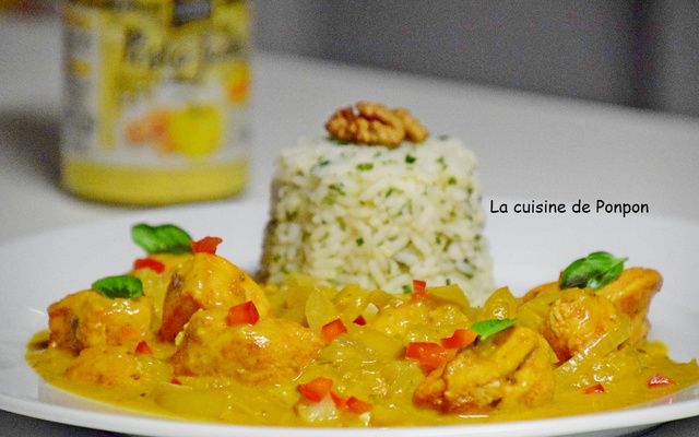 Poulet au pesto jaune