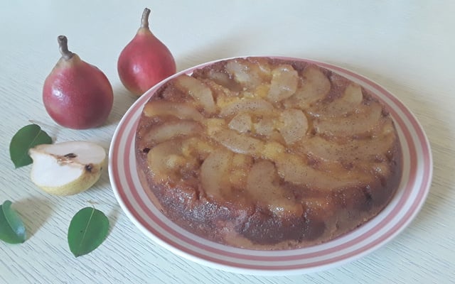 Moelleux aux poires façon tatin