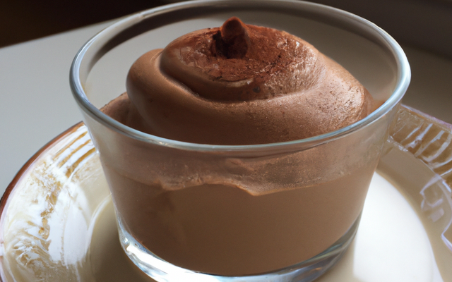 Mousse gourmande chocolat/beurre salé