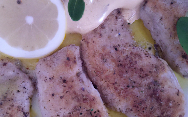 Petites escalopes de veau au citron et Mam'zel An'gel Blanche