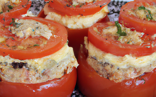 Tomates farcies à la brandade de morue