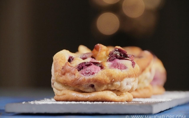 Petits clafoutis aux cerises rapides