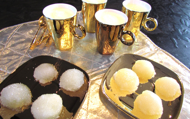 Petites crèmes citron et pâtes de fruits