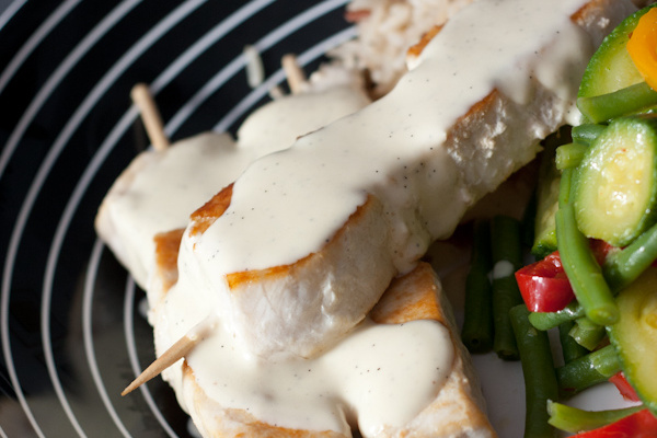 Brochettes d'espadon à la vanille