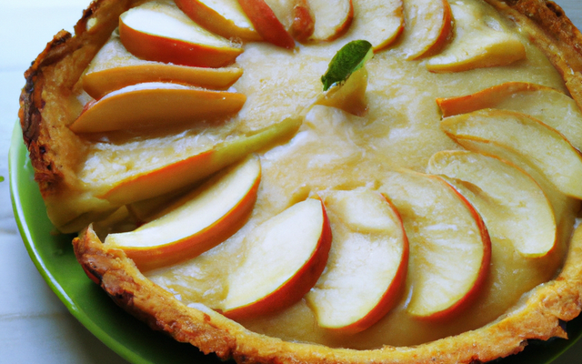 Tarte aux pommes gourmande à la crème fraîche