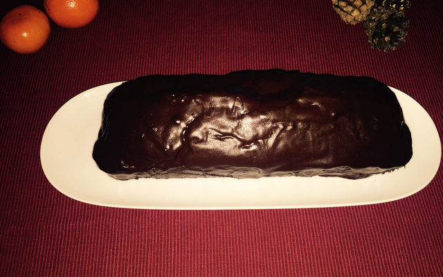Pain d'épices au glaçage chocolaté