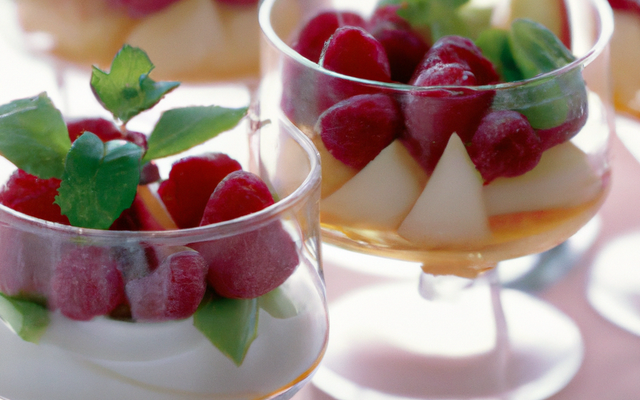 Verrines aux fruits d'été