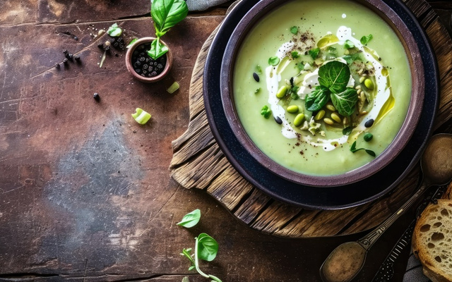 Soupe de fèves fraîche