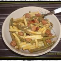 Poêlée de longanisse aux haricots et tomates confites