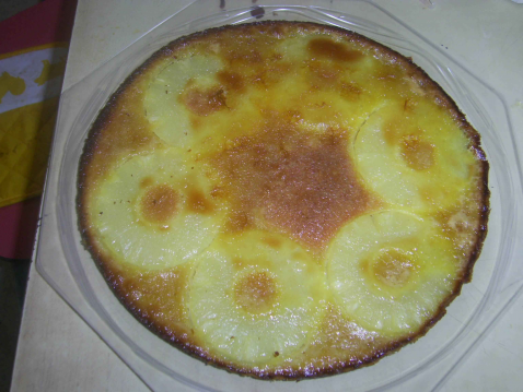 Tarte à l'ananas sur pâte brisée maison