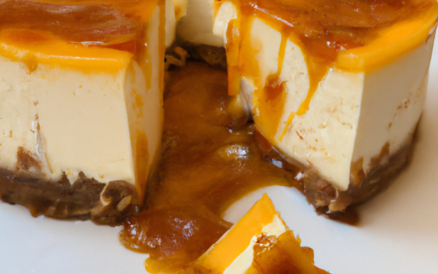Cheesecake exotique et son caramel au fruit de la passion