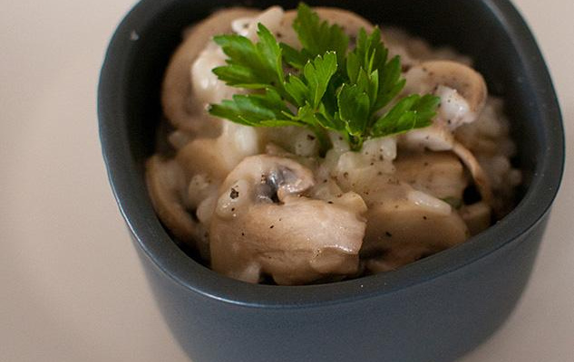 Risotto aux champignons maison