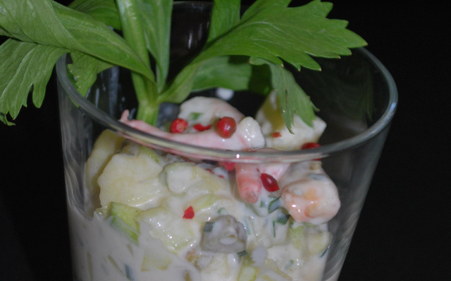 Salade fraîcheur ratte du Touquet et baies roses